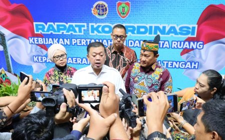 Menteri Nusron Imbau Pemda Kalteng Percepat Pemutakhiran Sertipikat Tanah untuk Cegah Tumpang Tindih