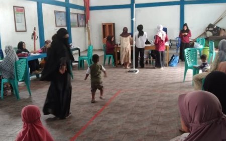 Pemdes Toini Gelar Posyandu Balita dan Lansia