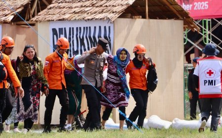 Polda Sulteng Simulasi  Penanganan Bencana Alam