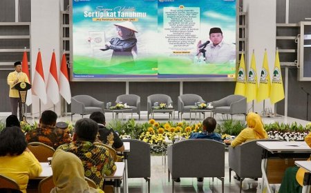 Jadi Pembicara Kunci di Seminar DPP Golkar, Menteri Nusron: Reforma Agraria Upaya Mengurangi Kemiskinan