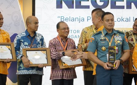 Serap 96% Anggaran Menggunakan Produk Dalam Negeri, Kementerian ATR/BPN Raih Peringkat 3 P2DN dari Kemenperin