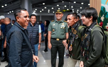 Gubernur dan KONI Sambut Dua Atlet Sulteng Peraih Medali SEA Games