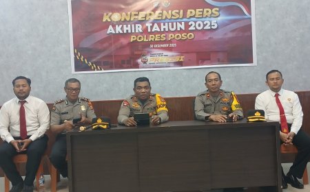 Selama 2025, Polres Poso Berhasil Selesaikan 192 Kasus Kejahatan Konvensional