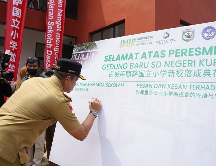 PT IMIP dan DSI  Revitalisasi SDN Kurisa