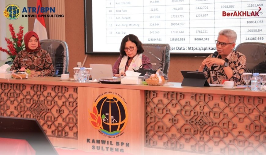 Kanwil BPN Sulteng Terima Pembinaan Ketua Tim Pembina Wilayah 4, Perkuat Sinergi dan Percepatan Strategis