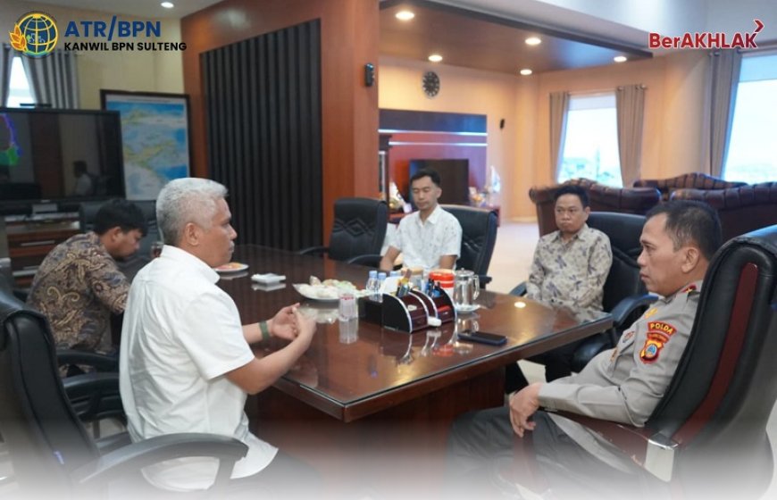 Kanwil BPN Sulteng dan Polda Satukan Langkah Cegah Konflik Pertanahan di Masyarakat
