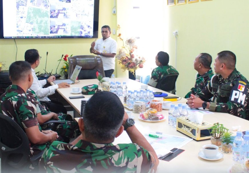 Kantor Pertanahan Kota Palu Rakor Pensertipikatan Lahan Pembangunan KODAM XXIII/Palaka Wira