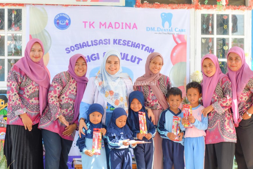 Puluhan Siswa PAUD  Diajari Cara Merawat Gigi