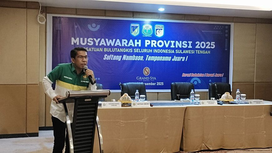 Gufran Ahmad Kembali Pimpin PBSI Sulawesi Tengah Periode 2025–2029