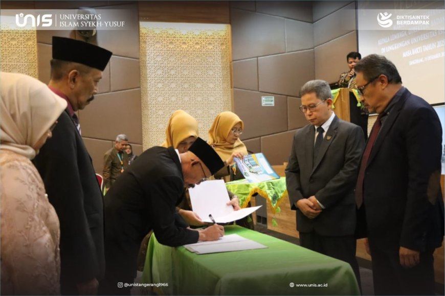 Unis Tangerang Lantik Sejumlah Pejabat Baru,  Rektor Prof Mustofa Kamil Soroti Tiga Tantangan Perguruan Tinggi
