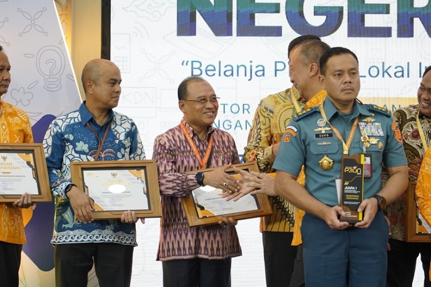 Serap 96% Anggaran Menggunakan Produk Dalam Negeri, Kementerian ATR/BPN Raih Peringkat 3 P2DN dari Kemenperin
