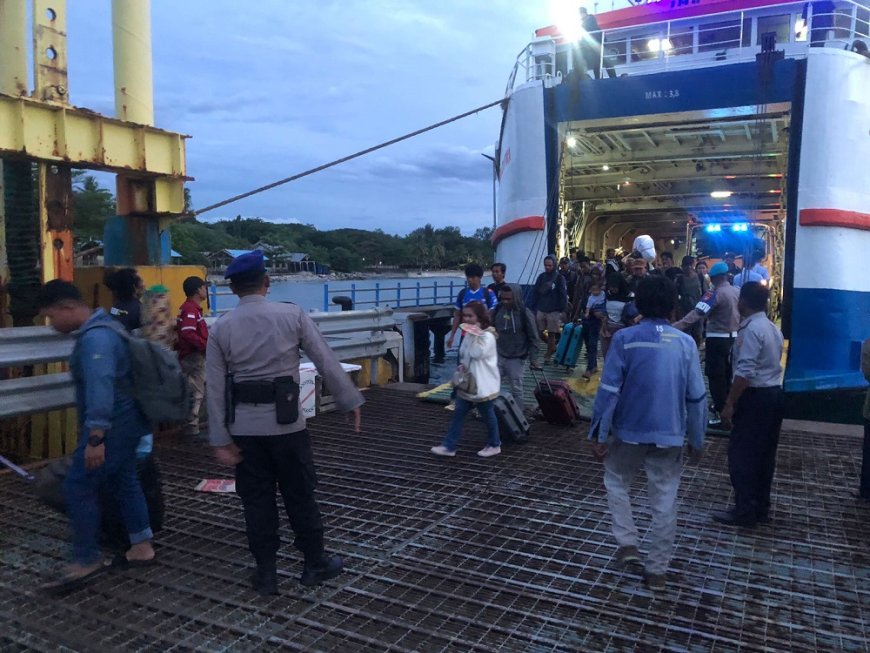 Jelang Nataru, Polsek KP3 Pantoloan Tingkatkan Pengamanan Pelabuhan