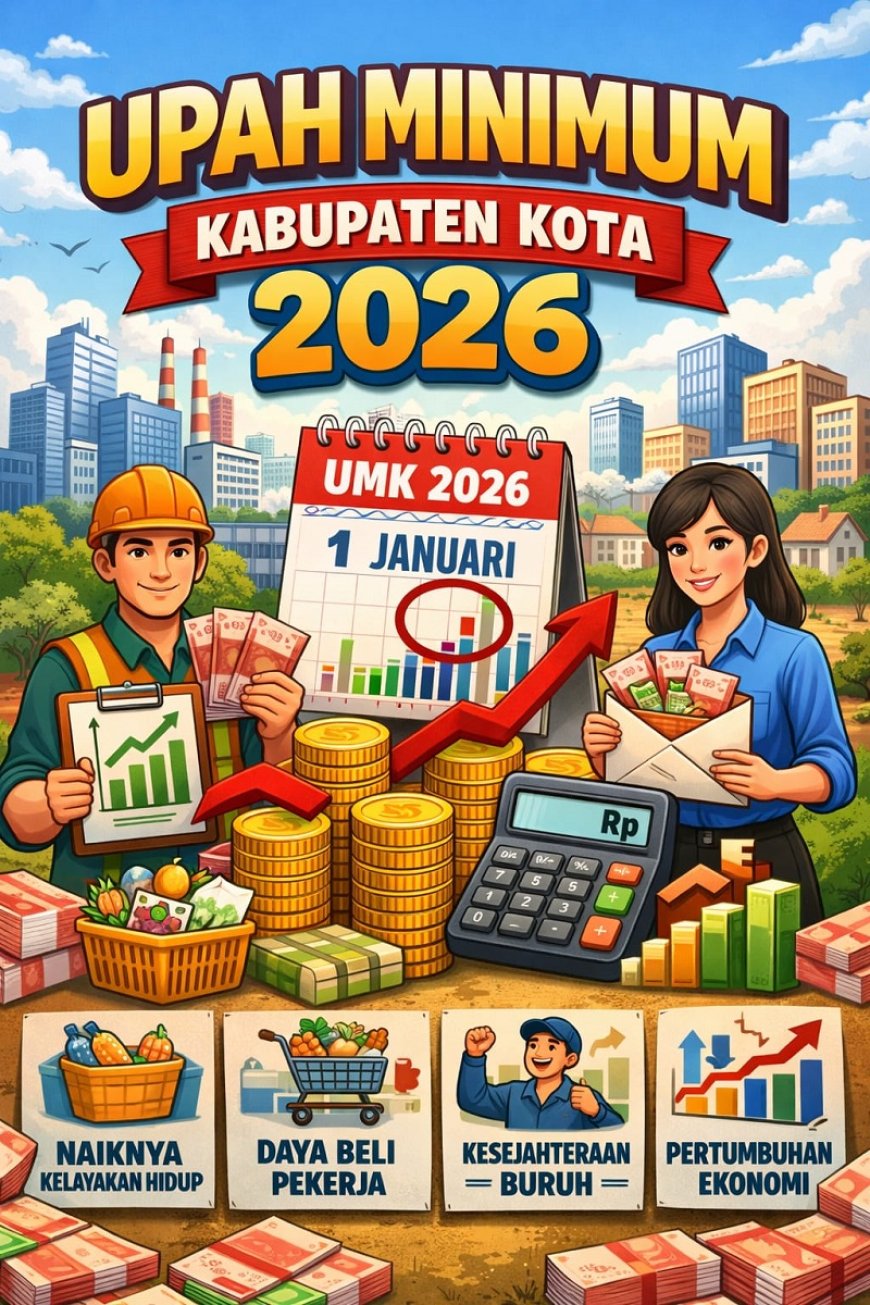 Morowali Tidak Masuk, Berikut Ini 10 Kabupaten di Indonesia Yang UMK 2026-nya Tertinggi dan Terendah