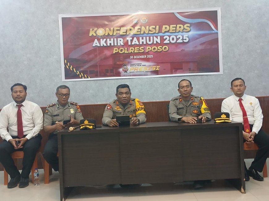 Selama 2025, Polres Poso Berhasil Selesaikan 192 Kasus Kejahatan Konvensional