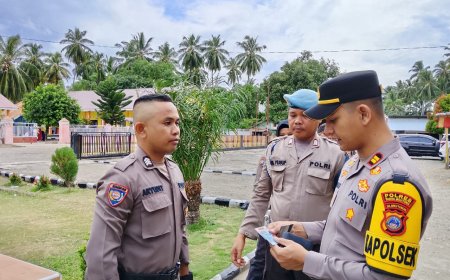 Kapolsek Tinombo Perkuat Disiplin dan Profesionalisme