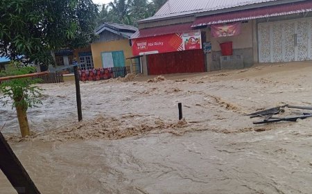 Wani-Donggala Dikepung Banjir,  Rumah Hanyut, 3 Jembatan Putus