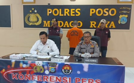 Satresnarkoba Polres Poso Tangkap Pengedar Sabu
