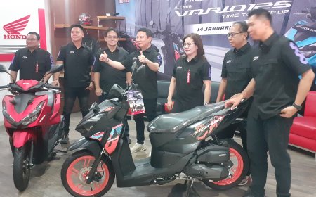 Anugerah Perdana Palu Perkenalkan All New Honda 125