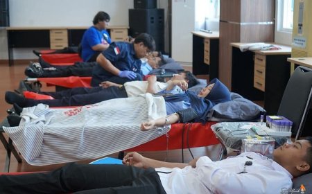 Peringati Hari Bhakti Imigrasi ke-76, Pegawai Kanim Palu Donor Darah