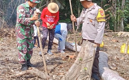 Polsek Lage Tanam Jagung, Dukung Ketahanan Pangan