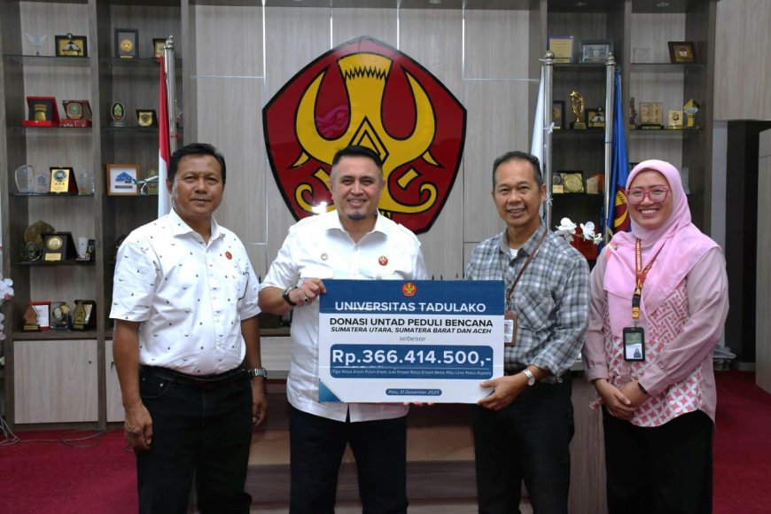 Untad Salurkan Bantuan Untuk Korban Bencana Sumatera dan Aceh