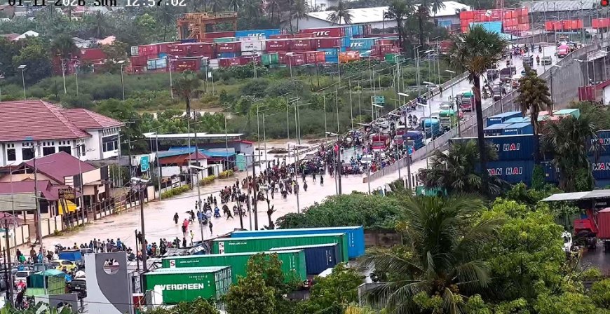 Hujan Lebat dan Banjir, Pelindo  TPK Pantoloan Tetap Beroperasi 24/7