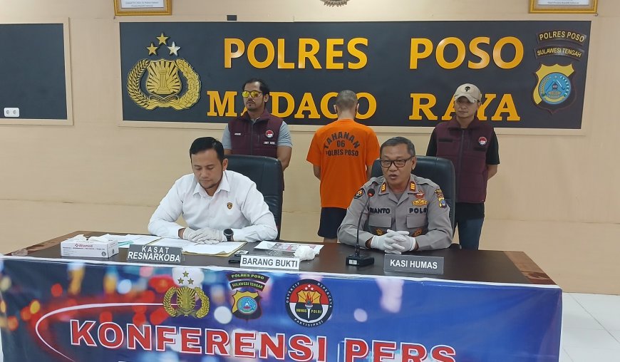 Satresnarkoba Polres Poso Tangkap Pengedar Sabu