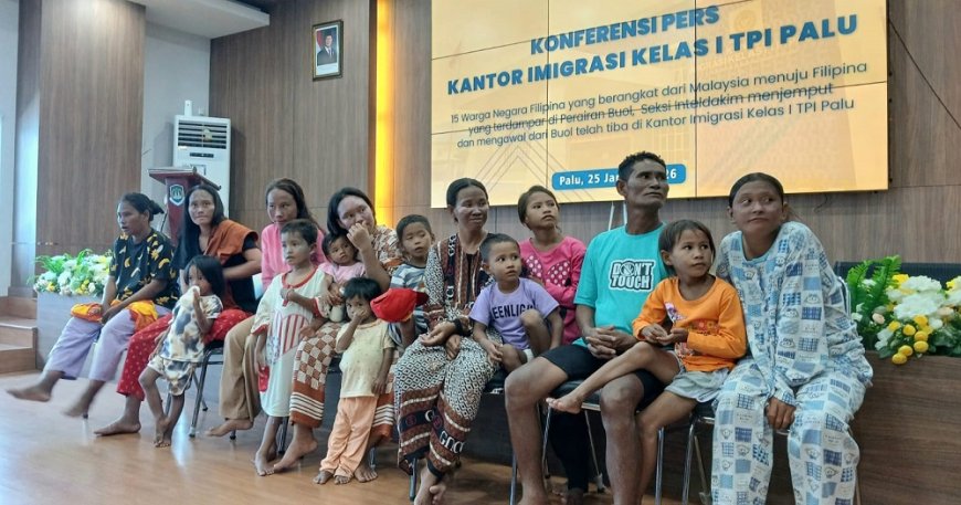 15 WNA Filipina Tiba di Palu, Kanim Siapkan Proses Pemulangan