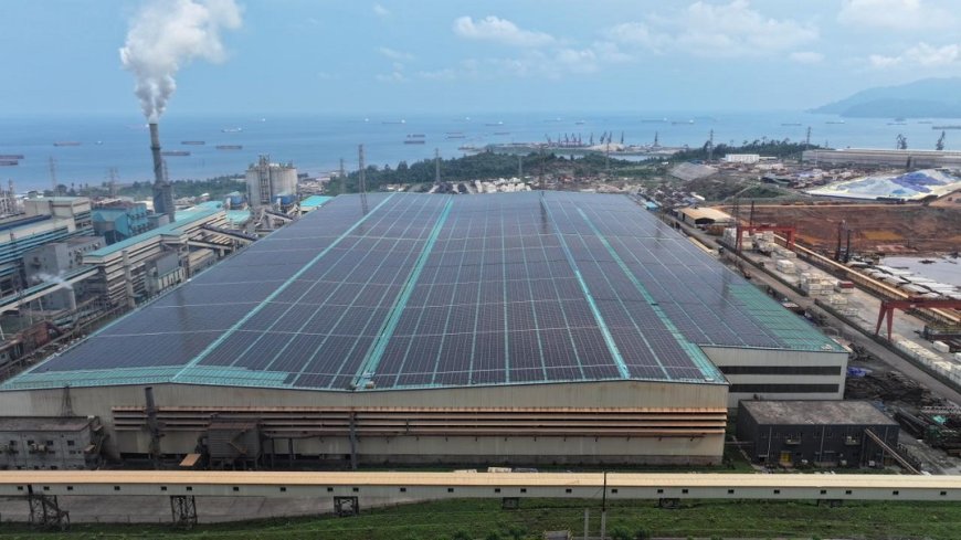 PT DSI Bangun PLTS Atap di IMIP Untuk Kebutuhan Operasional Pabrik