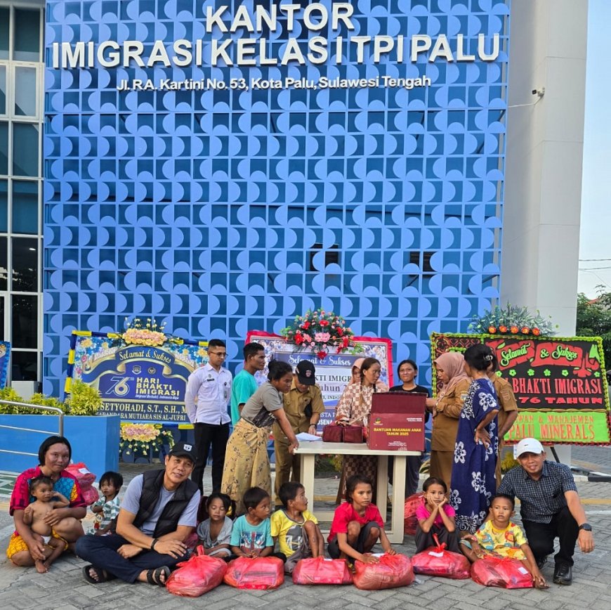 Dinsos Sulteng Beri Bantuan Kemanusiaan kepada WN Filipina