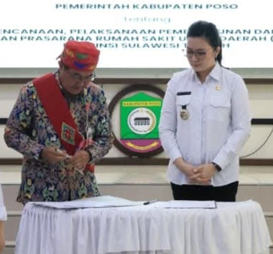 Bupati Poso Teken Kerja Sama Pembangunan RSUD Baru