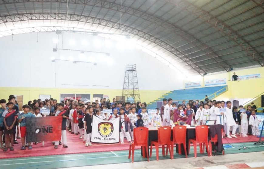 Ratusan Atlet Ramaikan Kejuaraan Taekwondo Palindo Cup Series 2 Poso