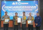 Polresta Palu Raih Penghargaan Kepatuhan Pelayanan Publik