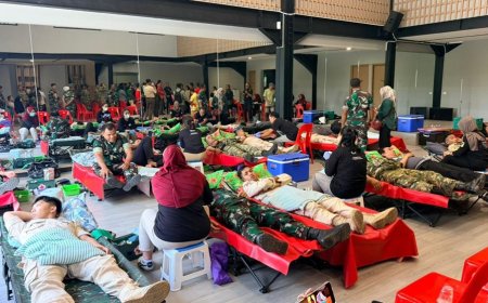 PSMTI Sulteng dan Persit Palaka Wira Baksos Kesehatan dan Donor Darah Sambut Ramadan dan Imlek 2026