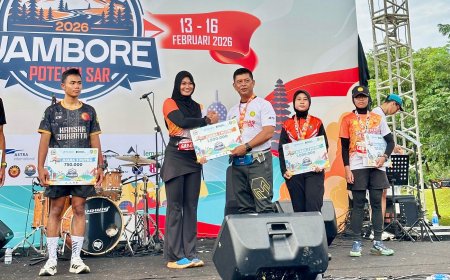 Srikandi Basarnas Palu Rebut Podium Fun Run Jambore Potensi SAR