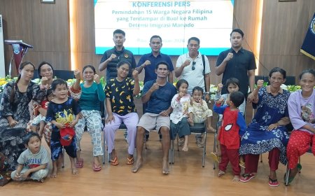 Kantor Imigrasi Palu Pindahkan 15 WNA Filipina ke Rudenim Manado