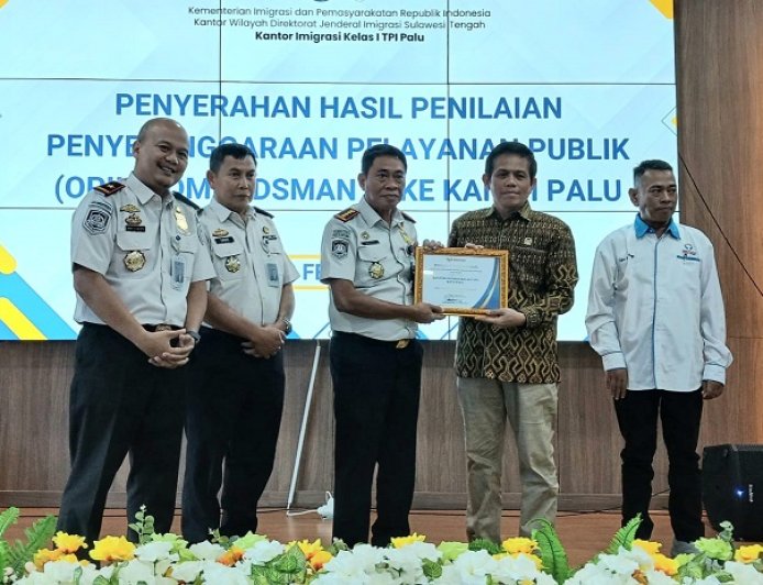 Pelayanan Publik Kanim Palu Dapat Opini “Sangat Baik” dari Ombudsman RI