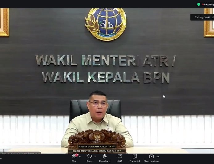 Wamen ATR/Waka BPN Apresiasi Peran Strategis MAPPI dalam Sistem Penilaian Nasional