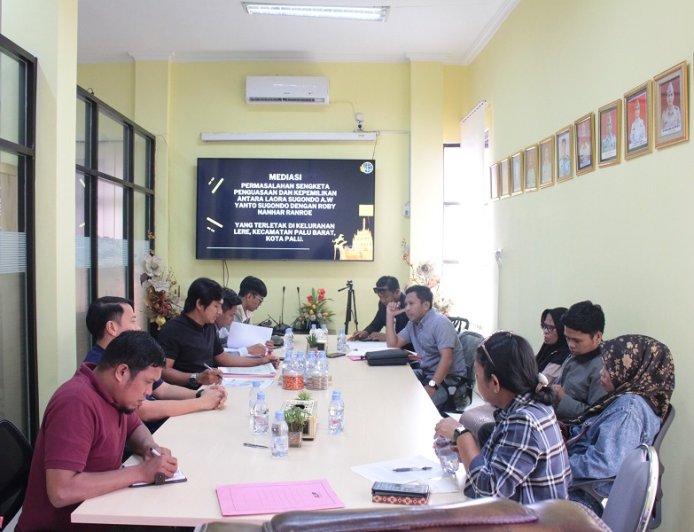 Upayakan Win-Win Solution, Kantah Kota Palu Fasilitasi Mediasi Sengketa Pertanahan di Kelurahan Lere