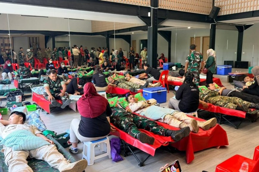 PSMTI Sulteng dan Persit Palaka Wira Baksos Kesehatan dan Donor Darah Sambut Ramadan dan Imlek 2026