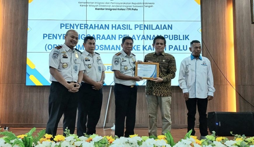 Pelayanan Publik Kanim Palu Dapat Opini “Sangat Baik” dari Ombudsman RI