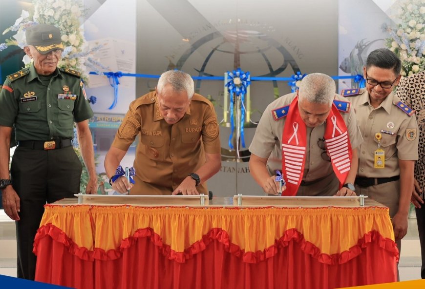 Kakanwil BPN Sulteng dan Bupati Balut Resmikan Gedung Baru Kantah  Banggai Laut, Tingkatkan Kualitas Layanan Pertanahan