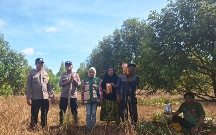 Polsek Pamona Selatan Tanam Jagung di Desa Pandajaya