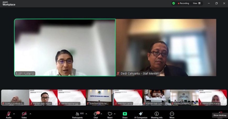 Kementerian ATR/BPN Sosialisasikan Hasil SPI KPK 2025 ke Jajaran untuk Peningkatan Kualitas Layanan dan Tata Kelola Pertanahan