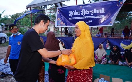 NasDem Sulteng Berbagi di Ramadan, Bagikan Sembako dan Bukber Bersama Pemulung TPA Kawatuna