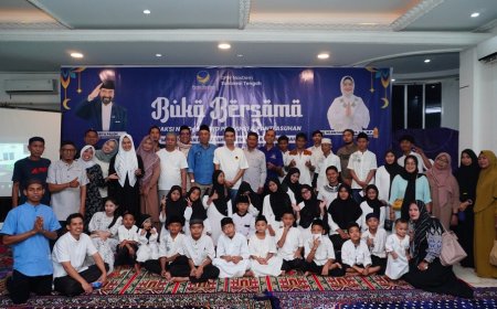 DPW Nasdem Sulteng Beri Santunan dan Buka Puasa Bersama Anak Panti Asuhan