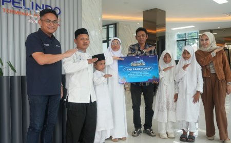 TPK Pantoloan Salurkan Santunan Anak Yatim dan Paket Takjil dalam Program Pelindo Berbagi