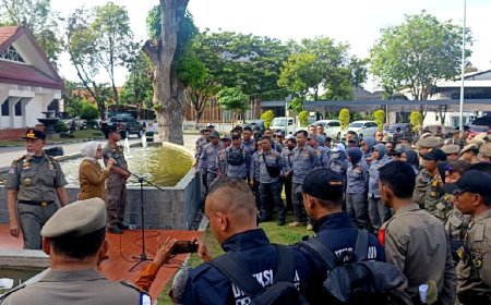 Pengamanan Idul Fitri 1447 H, Begini Pesan Sekdakot Palu ke Satpol PP