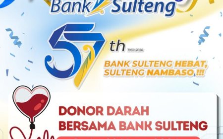Dalam Rangka Anniversary ke-57, Bank Sulteng Gelar Donor Darah