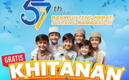 Anniversary Bank Sulteng Ke-57: Donor Darah hingga Sunatan Massal